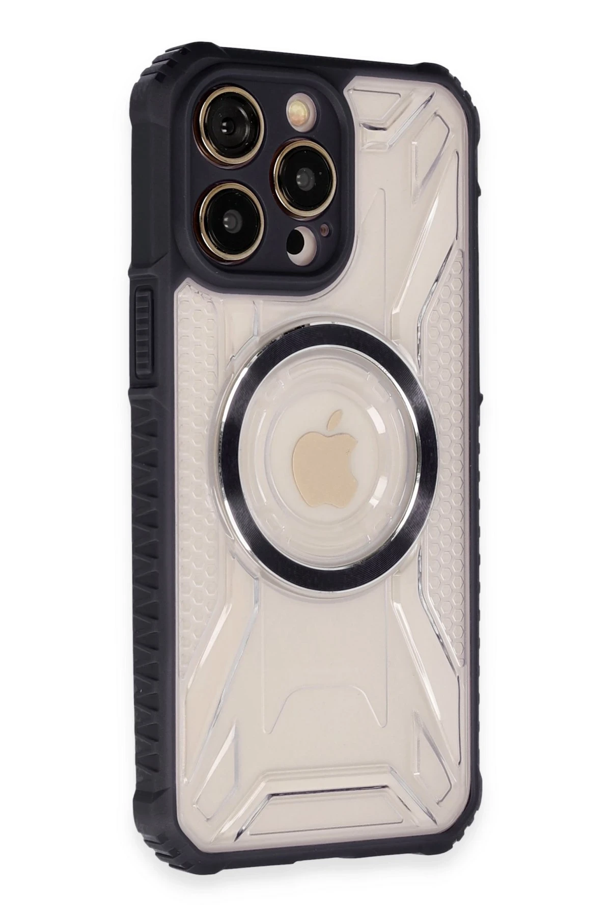 Newface iPhone 13 Pro Kılıf Prag Magneticsafe Kapak - Siyah