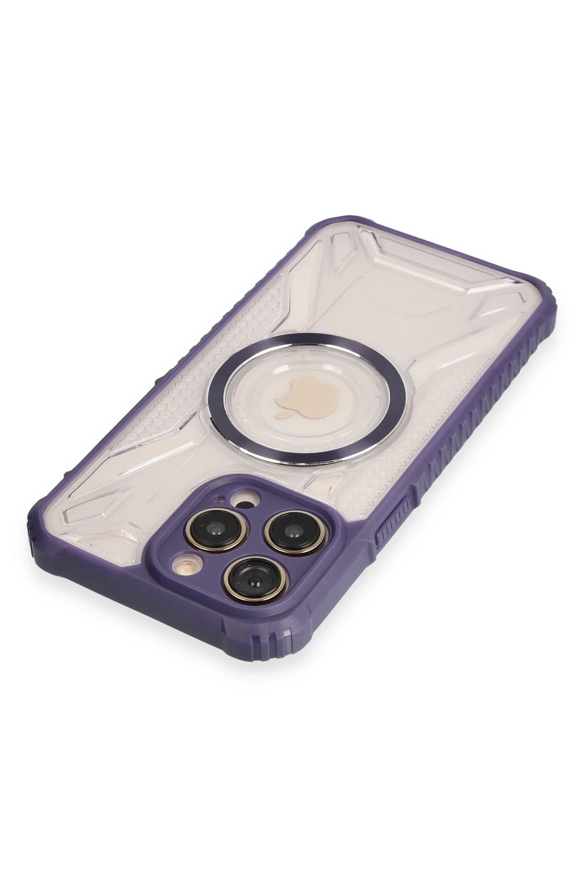 Newface iPhone 13 Pro Kılıf Prag Magneticsafe Kapak - Derin Mor