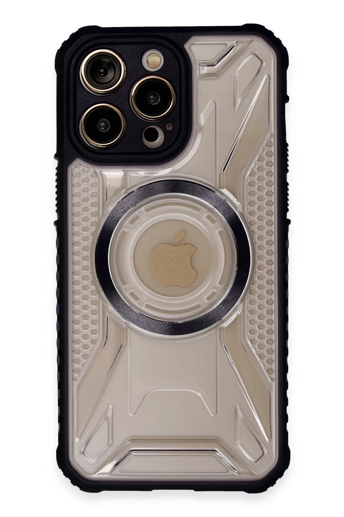 Newface iPhone 13 Pro Max Kılıf Prag Magneticsafe Kapak - Siyah