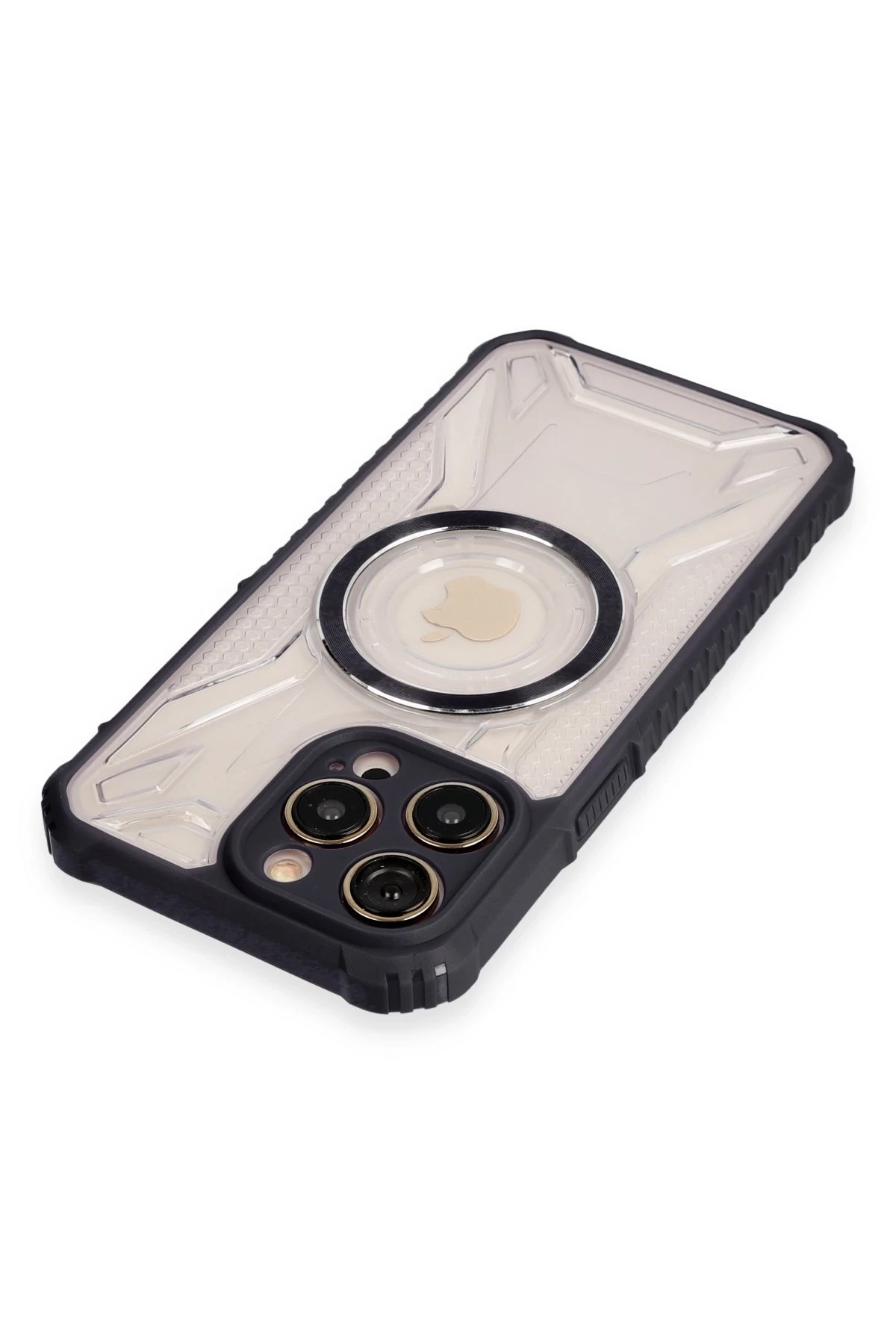 Newface iPhone 13 Pro Max Kılıf Prag Magneticsafe Kapak - Siyah