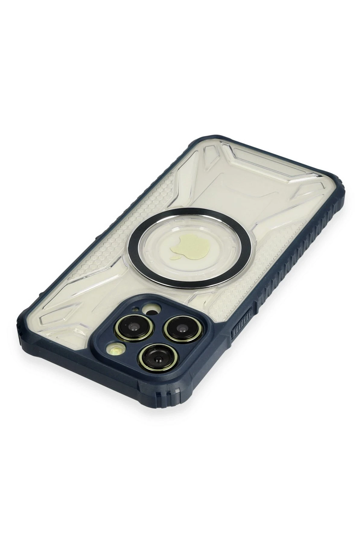 Newface iPhone 13 Pro Max Kılıf Prag Magneticsafe Kapak - Lacivert