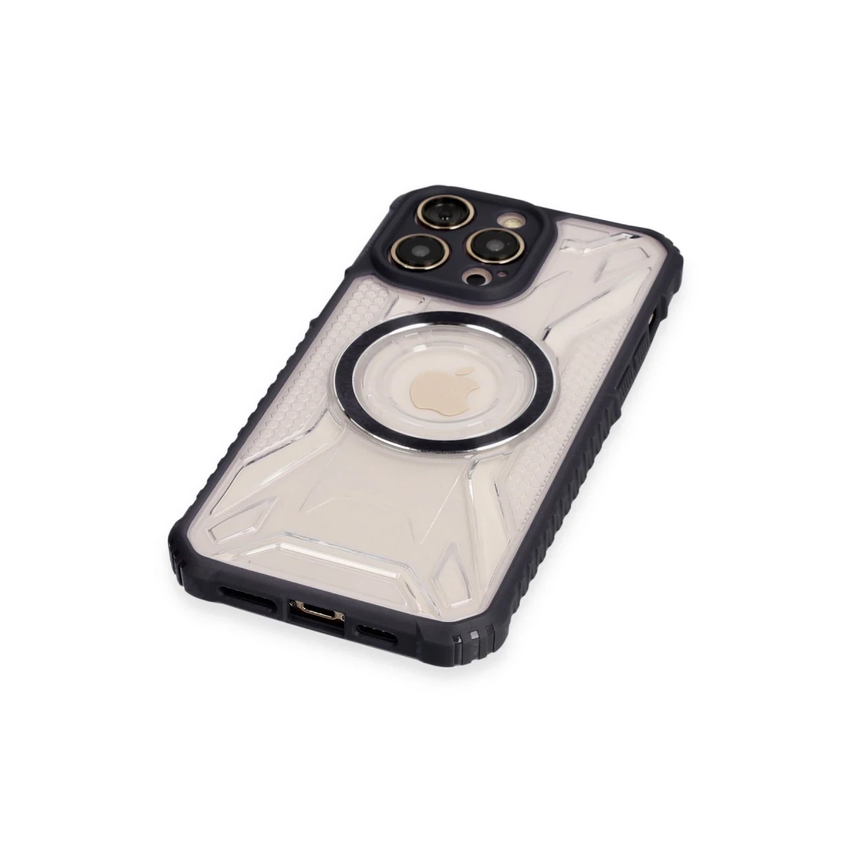 Newface Apple iPhone 14 Pro Max Kılıf Prag Magneticsafe Kapak - Siyah — görsel 8