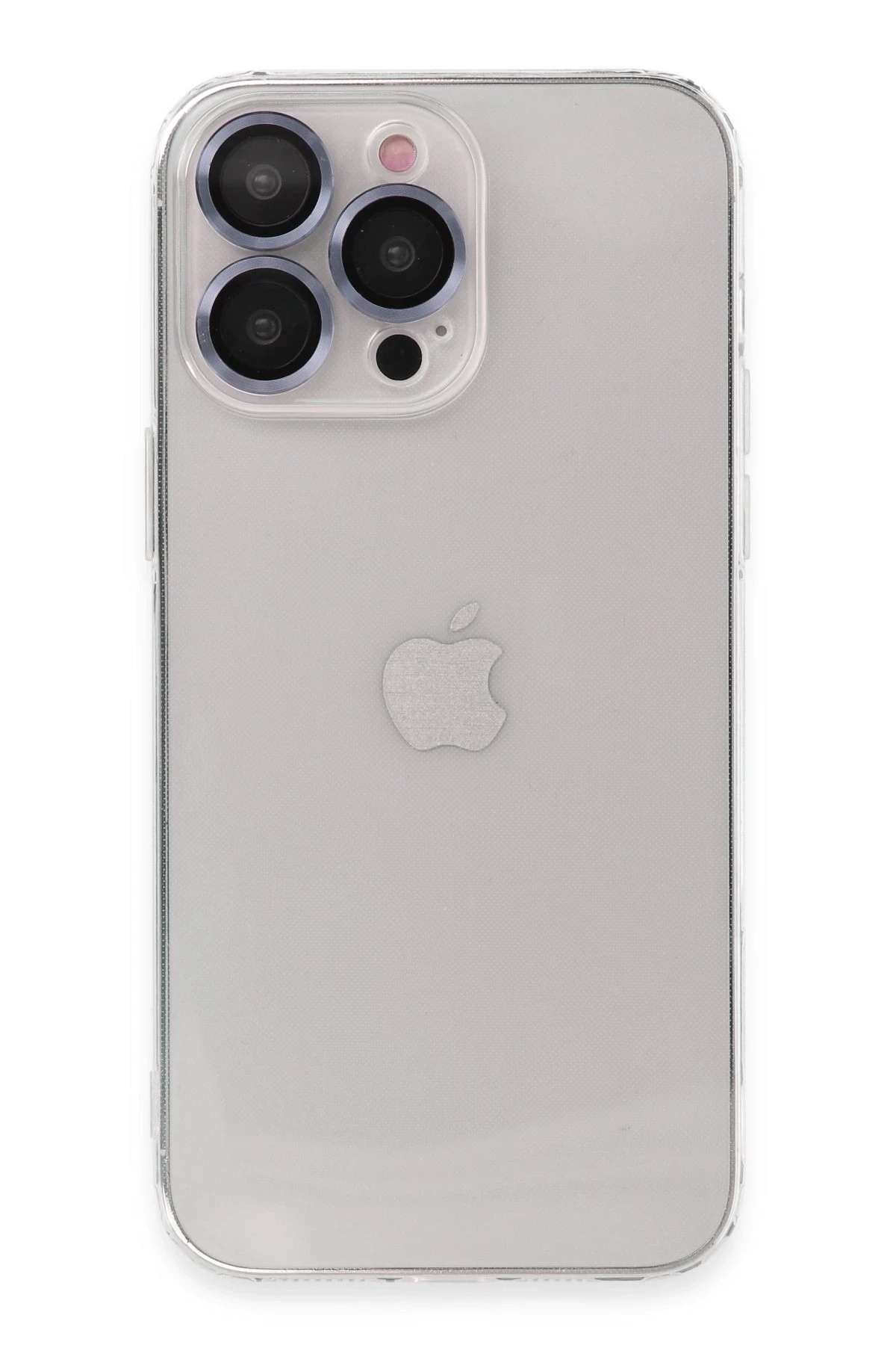 Newface iPhone 13 Pro Max Kılıf Luko Lens Silikon - Sierra Blue
