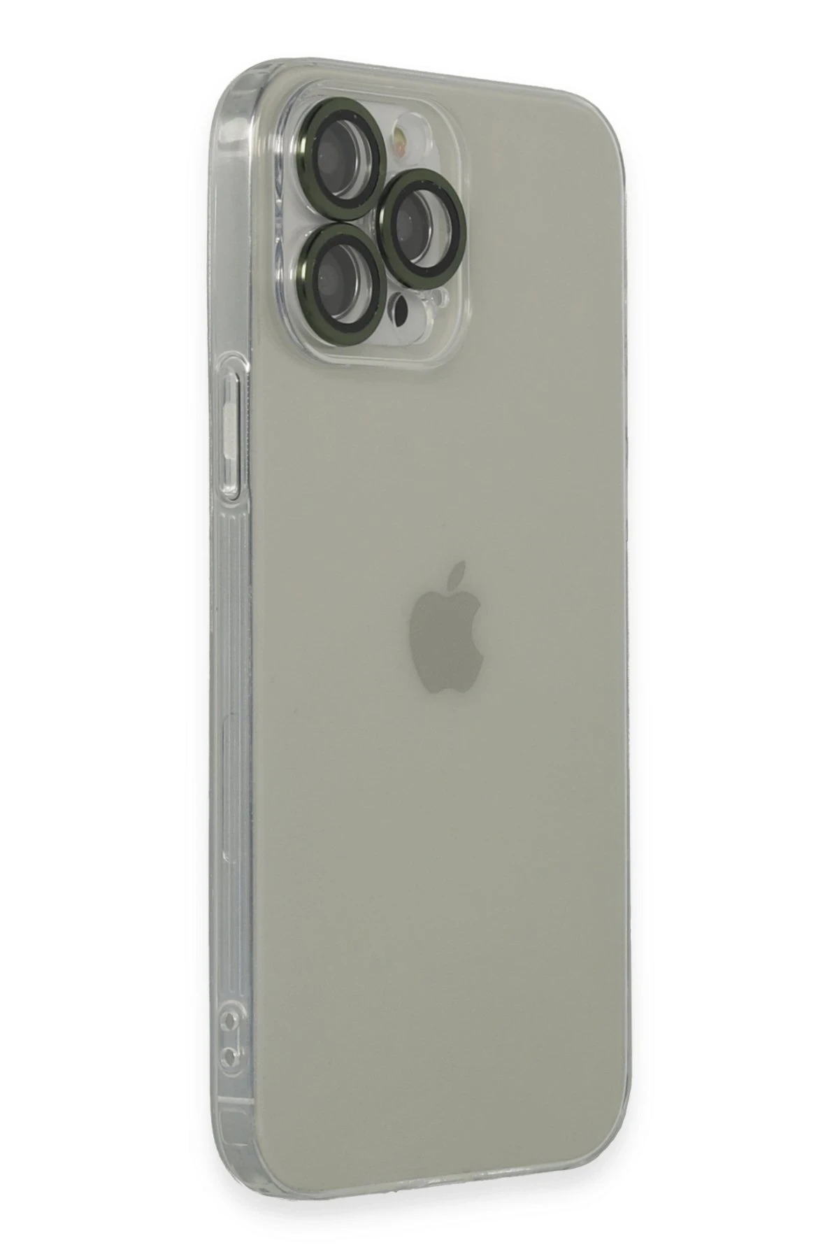 Newface iPhone 13 Pro Max Kılıf Luko Lens Silikon - Yeşil