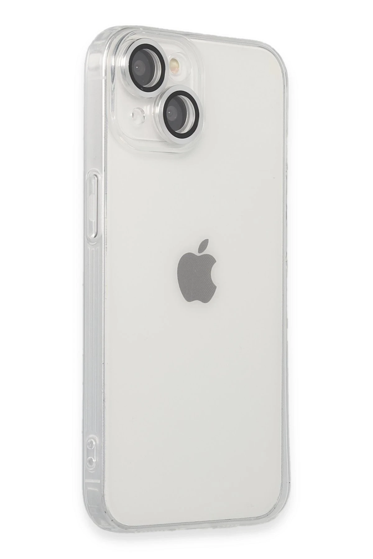 Newface iPhone 14 Kılıf Luko Lens Silikon - Gümüş