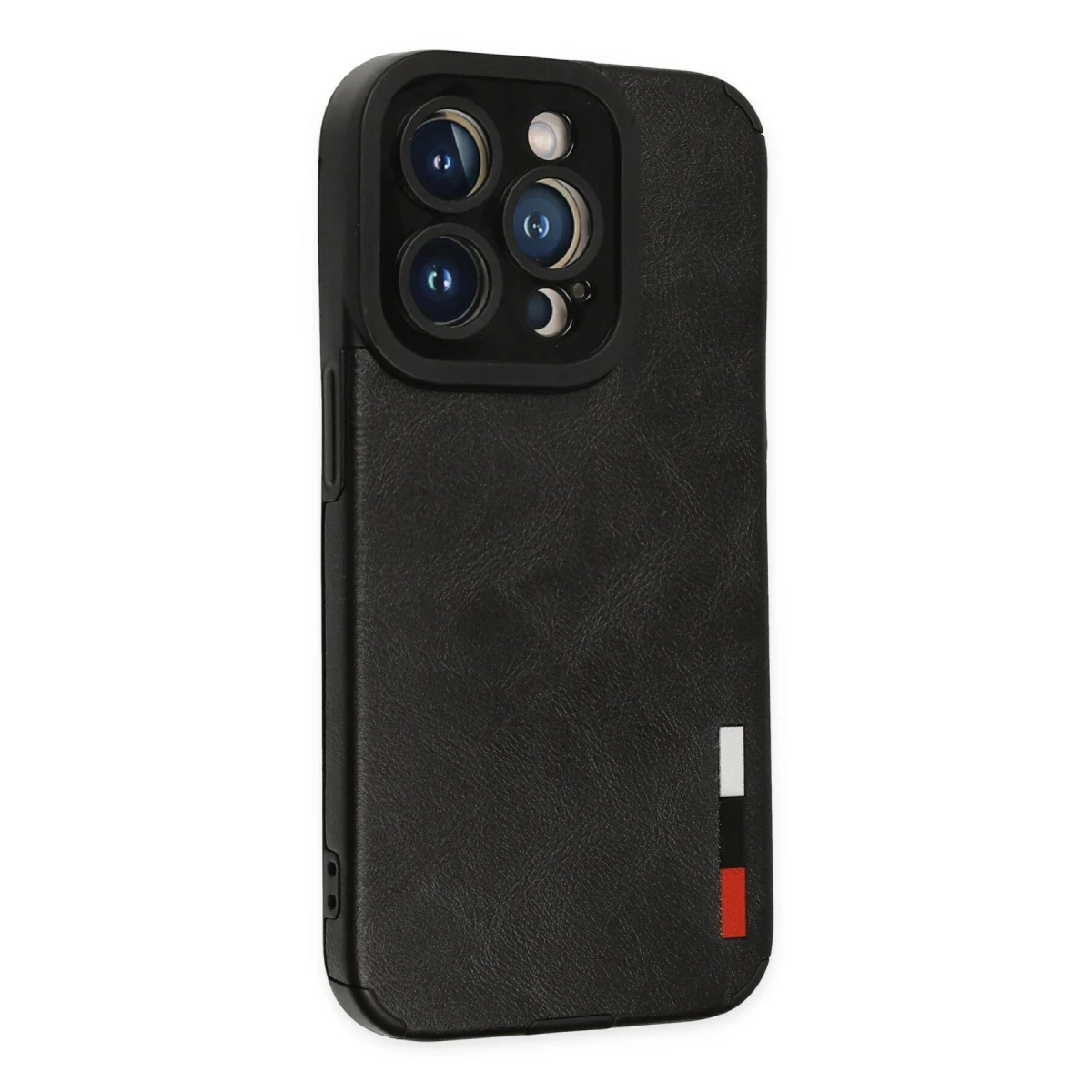 Newface Apple iPhone 14 Pro Max Kılıf Loop Deri Silikon - Siyah — görsel 5