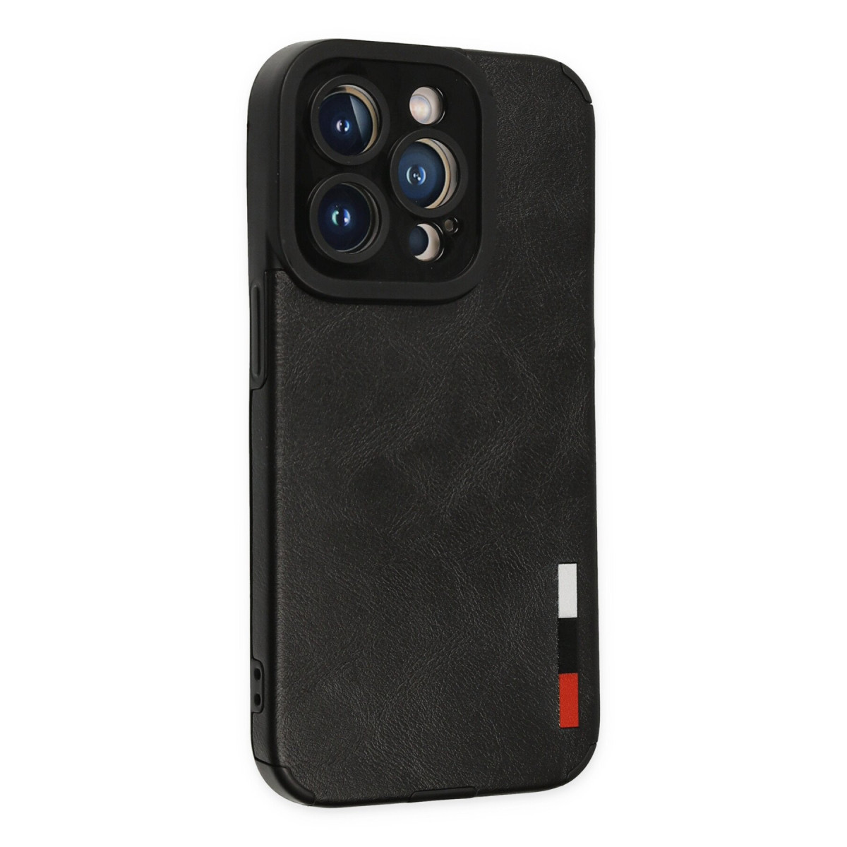 Newface Apple iPhone 14 Pro Max Kılıf Loop Deri Silikon - Siyah — görsel 8