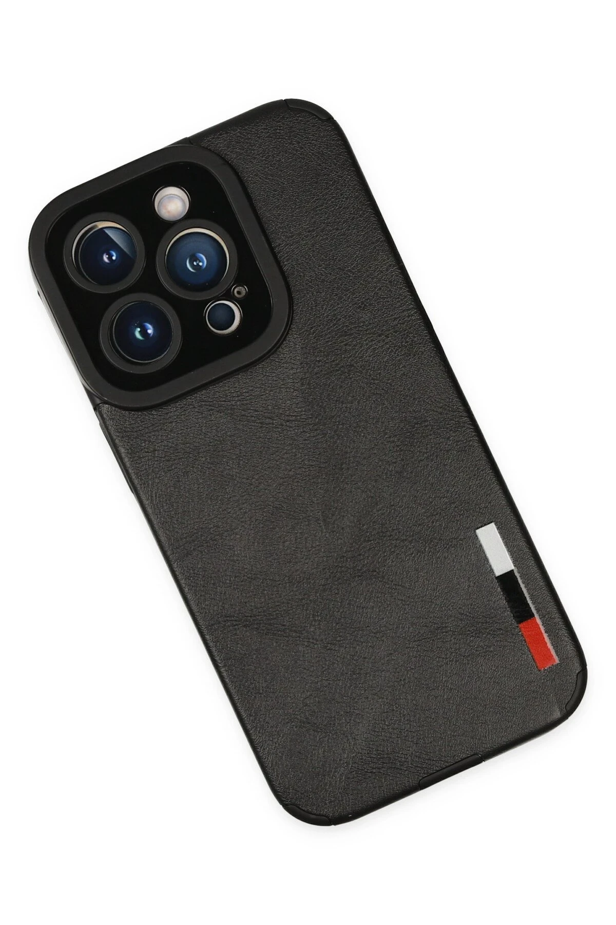 Newface Apple iPhone 14 Pro Max Kılıf Loop Deri Silikon - Siyah — görsel 3