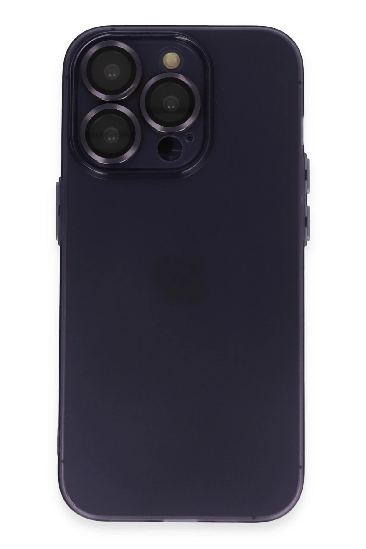 Newface iPhone 14 Pro Max Kılıf Luko Lens Silikon - Derin Mor