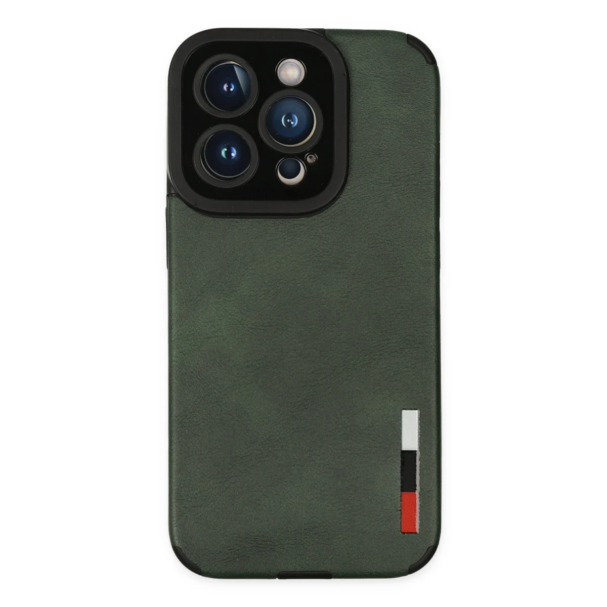 Newface Apple iPhone 14 Pro Max Kılıf Loop Deri Silikon - Yeşil