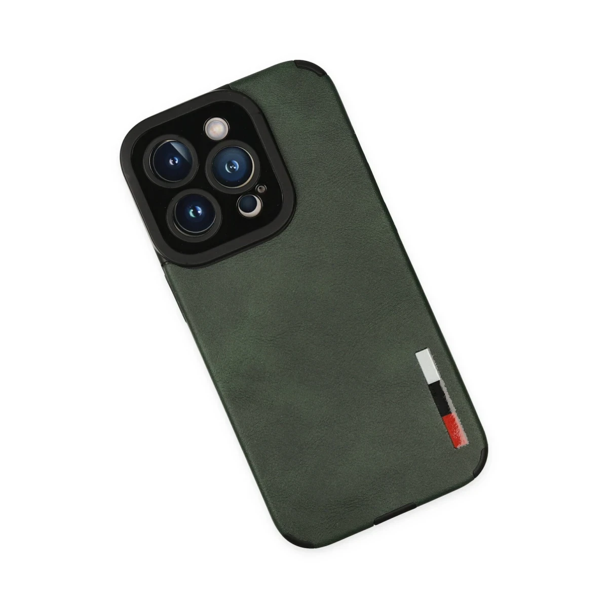 Newface Apple iPhone 14 Pro Max Kılıf Loop Deri Silikon - Yeşil