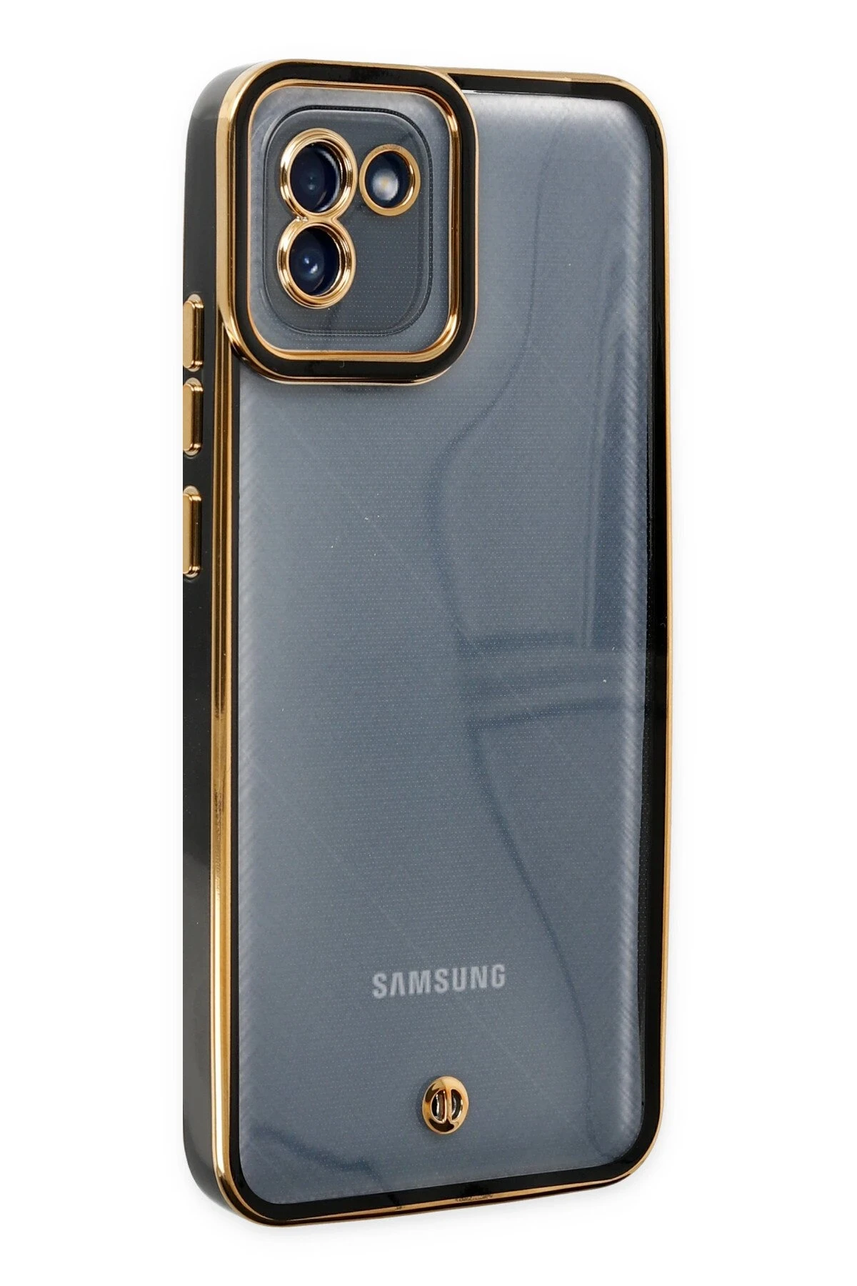 Newface Samsung Galaxy A03 Kılıf Liva Lens Silikon - Siyah