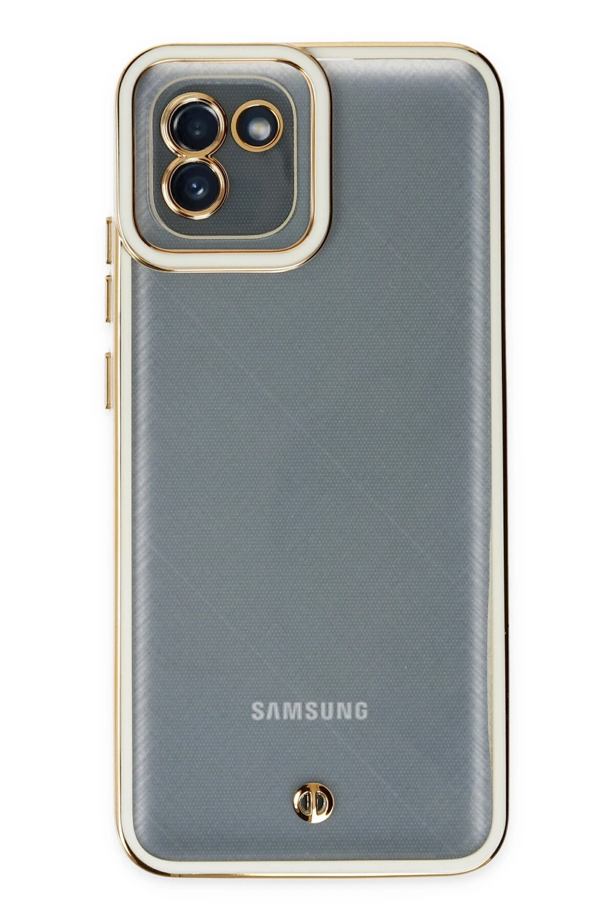 Newface Samsung Galaxy A03 Kılıf Liva Lens Silikon - Beyaz