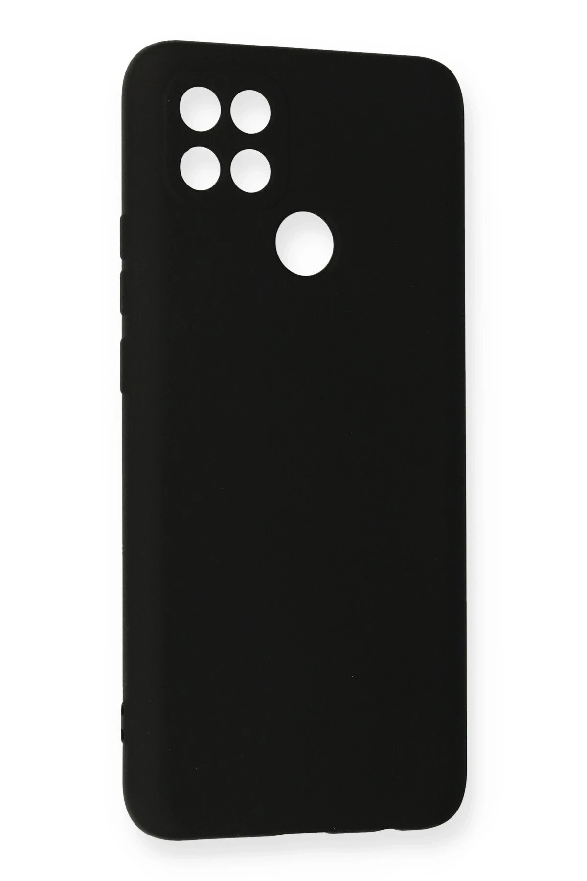 Newface Oppo A15 Kılıf Nano içi Kadife Silikon - Siyah — görsel 2