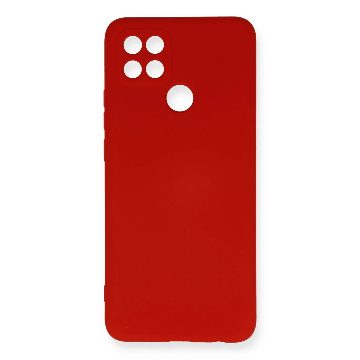 Newface Oppo A15 Kılıf Nano içi Kadife Silikon - Kırmızı