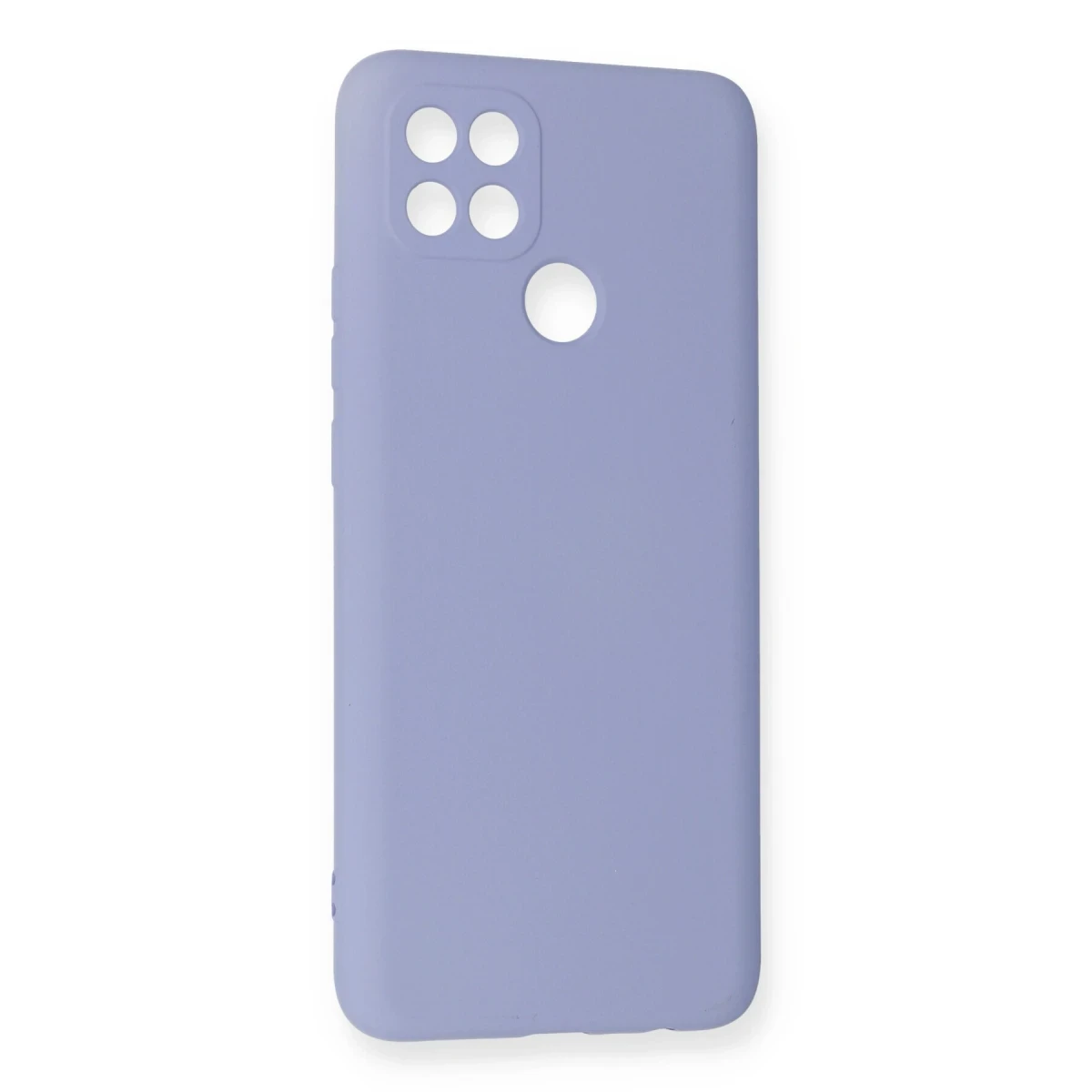 Oppo A15 Kılıf Nano içi Kadife Silikon - Lila