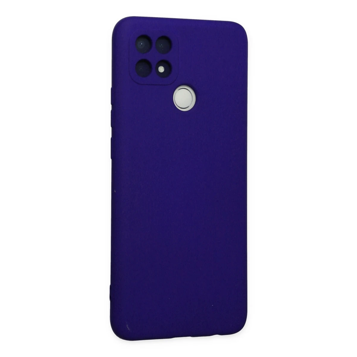 Oppo A15 Kılıf Nano içi Kadife Silikon - Mor