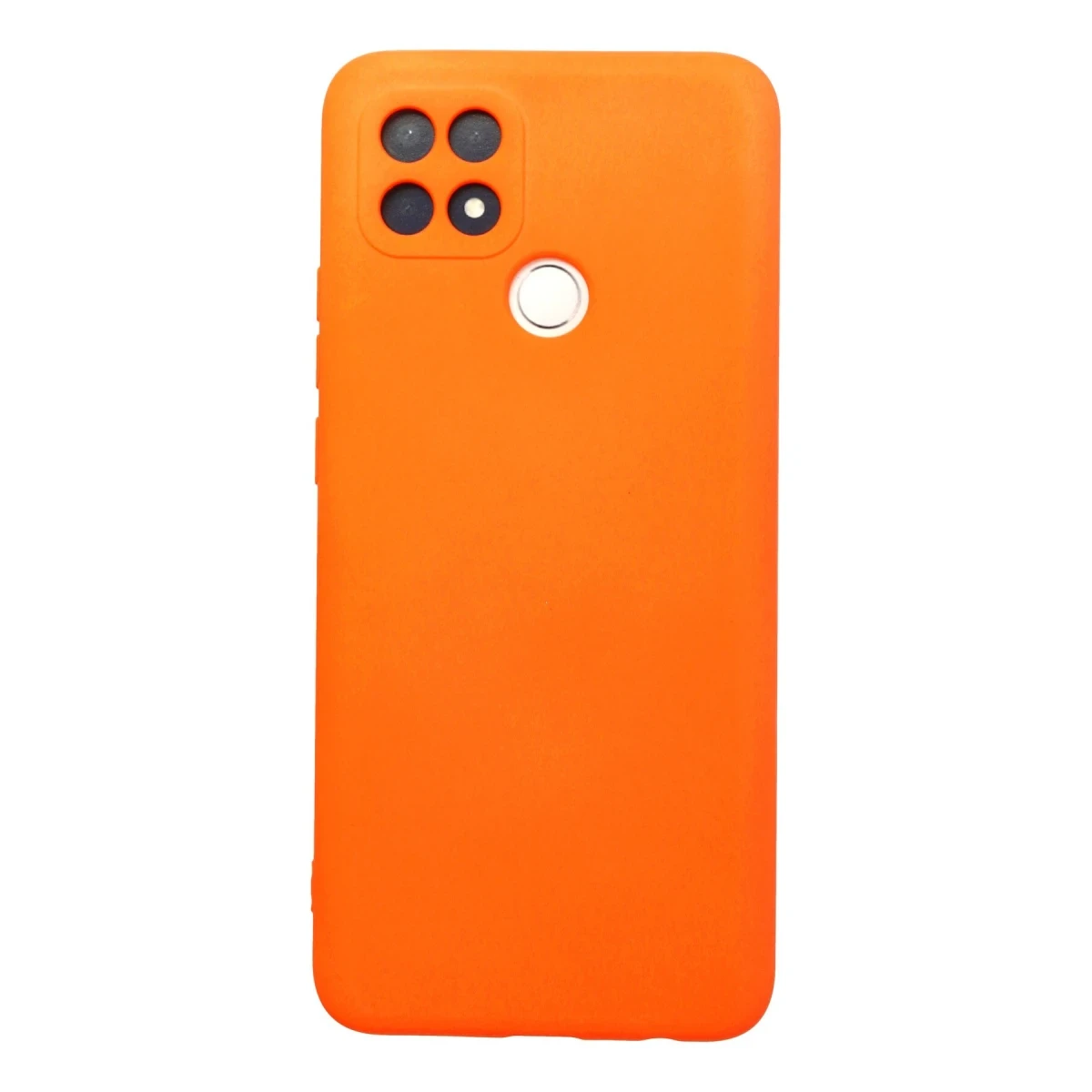 Newface Oppo A15 Kılıf Nano içi Kadife Silikon - Turuncu