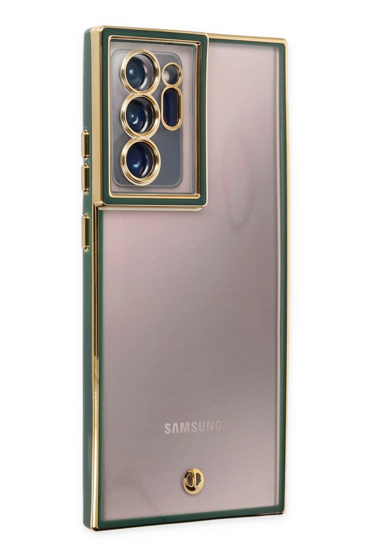 Newface Samsung Galaxy Note 20 Ultra Kılıf Liva Lens Silikon - Yeşil