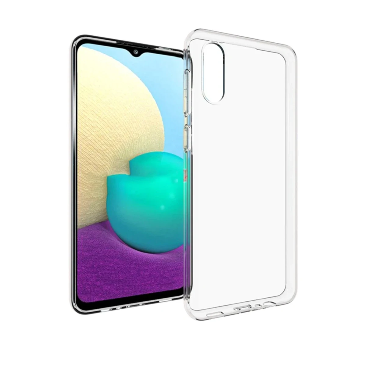 Newface Samsung Galaxy A02 Kılıf Lüx Şeffaf Silikon — görsel 6