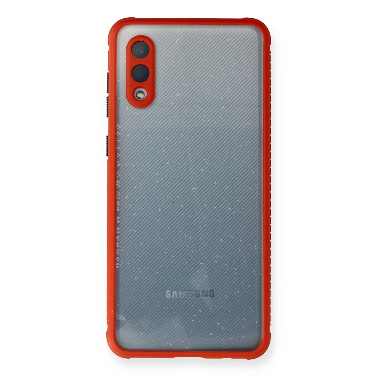 Newface Samsung Galaxy A02 Kılıf Miami Şeffaf Silikon - Kırmızı — görsel 4