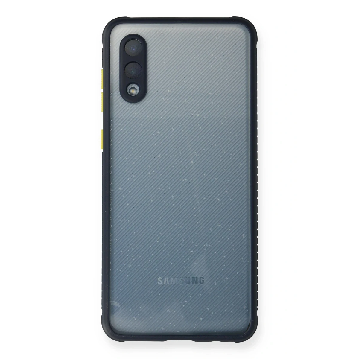 Newface Samsung Galaxy A02 Kılıf Miami Şeffaf Silikon - Lacivert