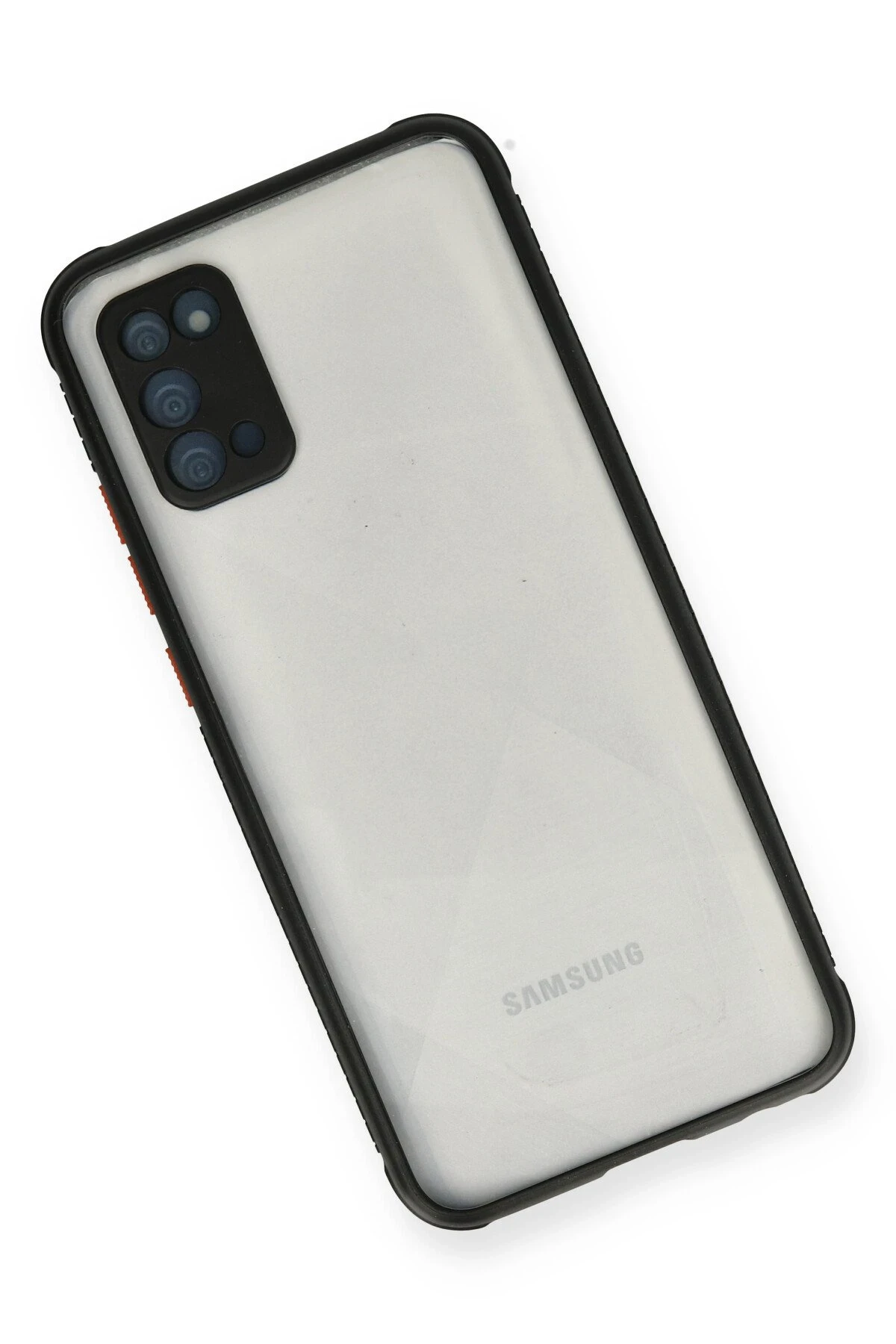 Newface Samsung Galaxy A02S Kılıf Miami Şeffaf Silikon - Siyah
