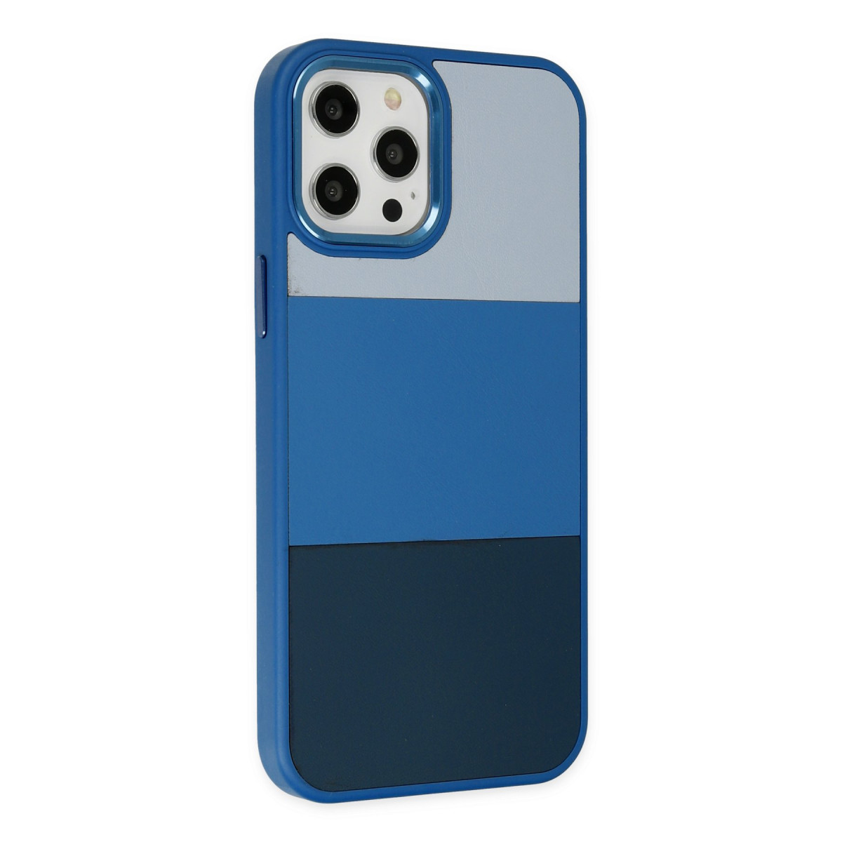 Newface Apple iPhone 12 Pro Max Kılıf King Kapak - Açık Mavi-Lacivert — görsel 10