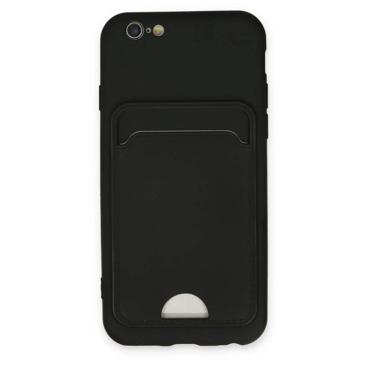 Newface Apple iPhone 6 Kılıf Kelvin Kartvizitli Silikon - Siyah — görsel 4