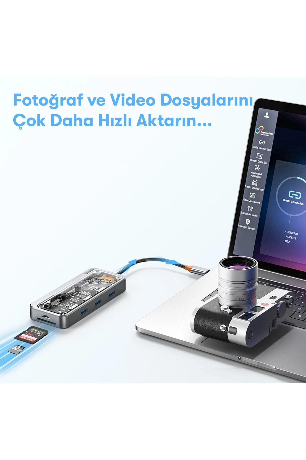 Newface Dönüştürücü 10in1 Hub SW10V - Gri — görsel 8