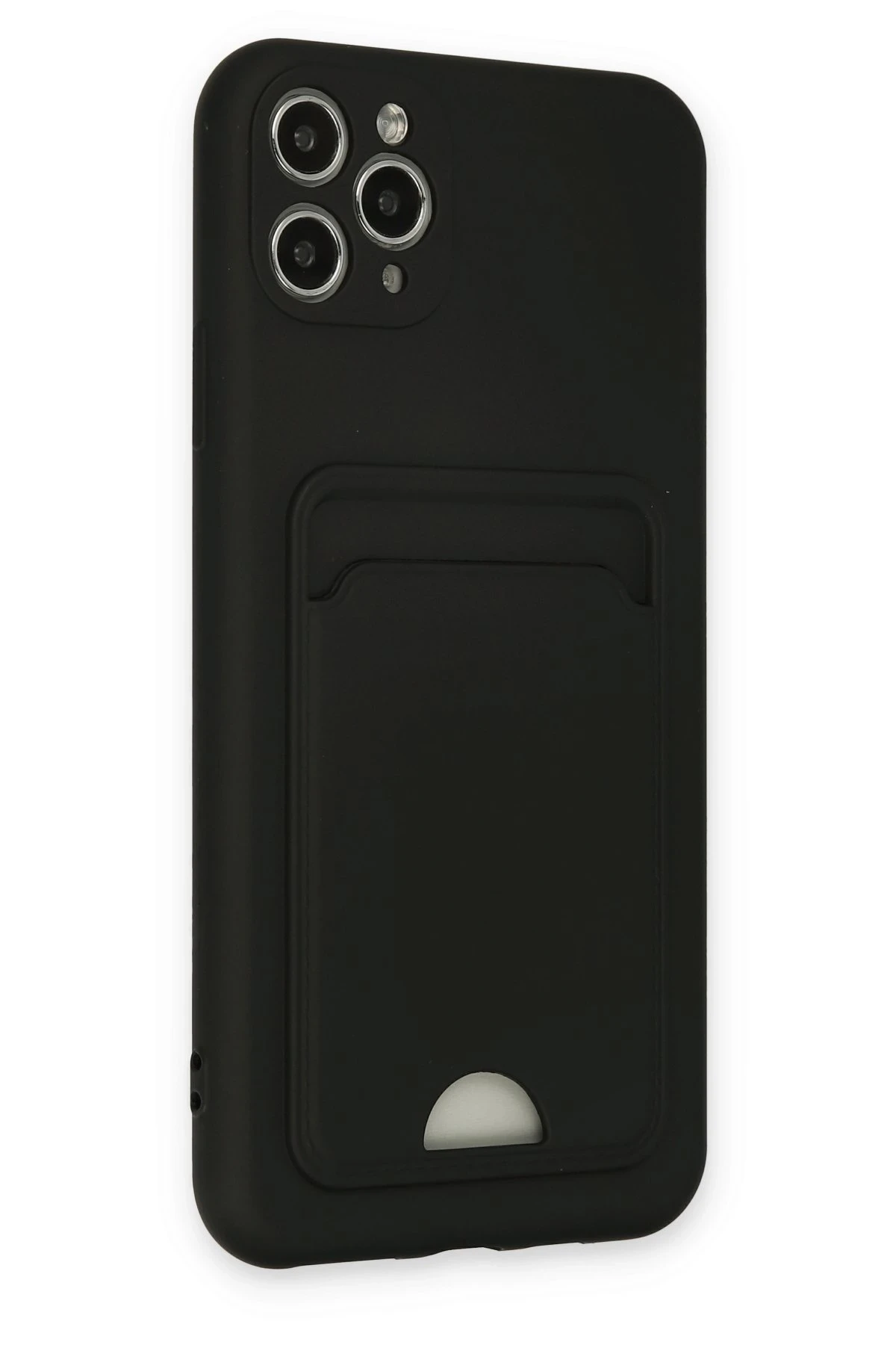 Newface Apple iPhone 11 Pro Max Kılıf Kelvin Kartvizitli Silikon - Siyah — görsel 2