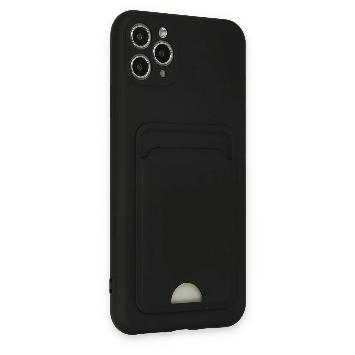 Newface Apple iPhone 11 Pro Max Kılıf Kelvin Kartvizitli Silikon - Siyah — görsel 5