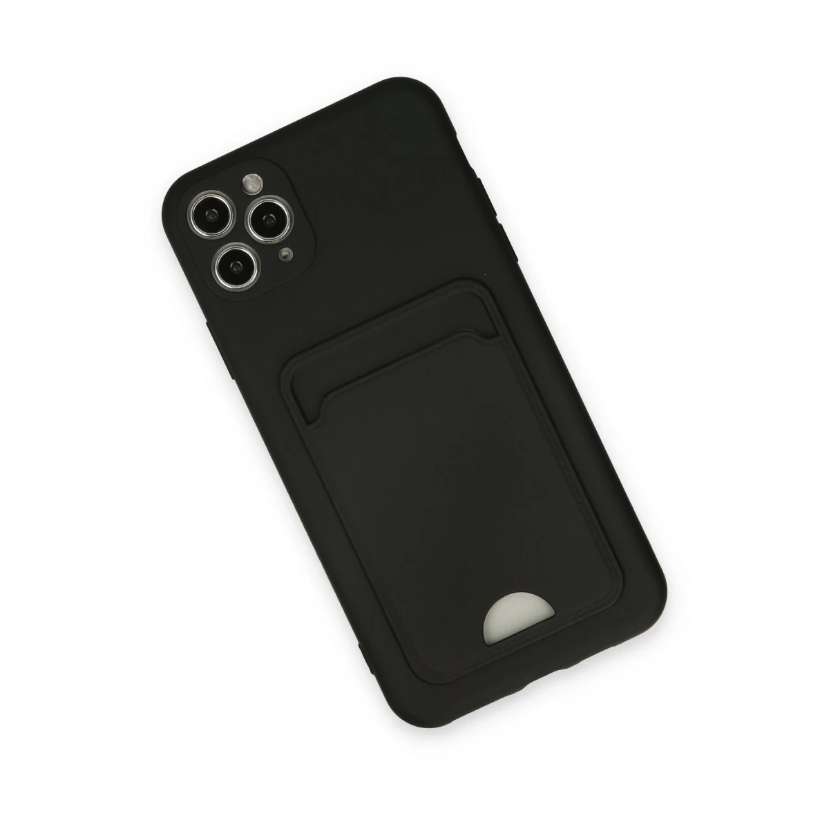 Newface Apple iPhone 11 Pro Max Kılıf Kelvin Kartvizitli Silikon - Siyah — görsel 6