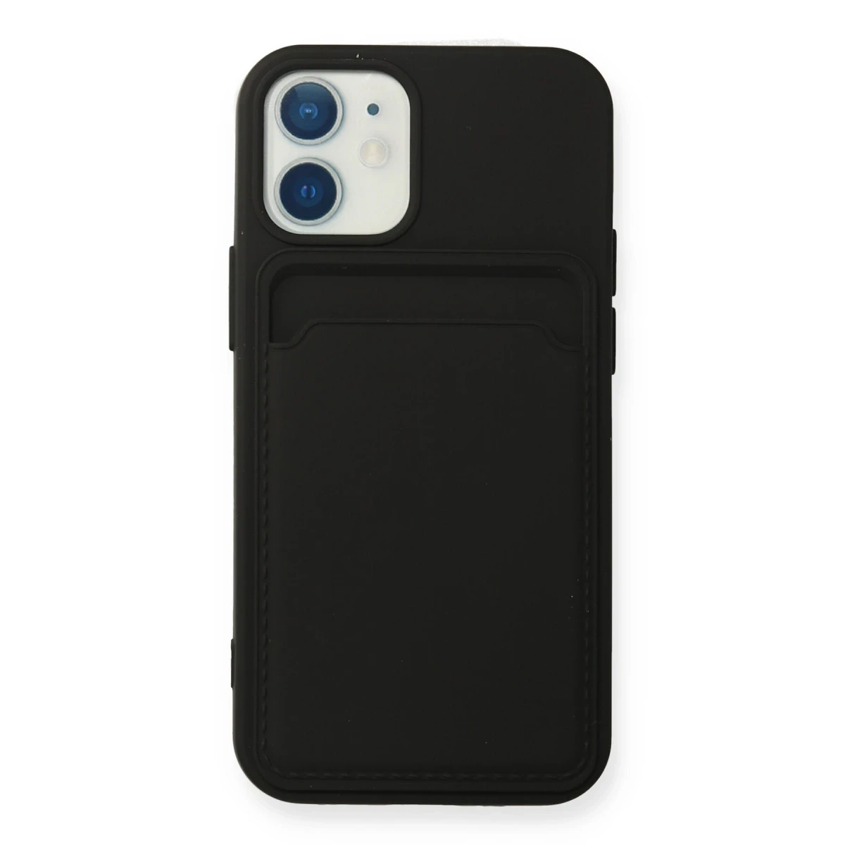 Newface Apple iPhone 12 Mini Kılıf Kelvin Kartvizitli Silikon - Siyah — görsel 4