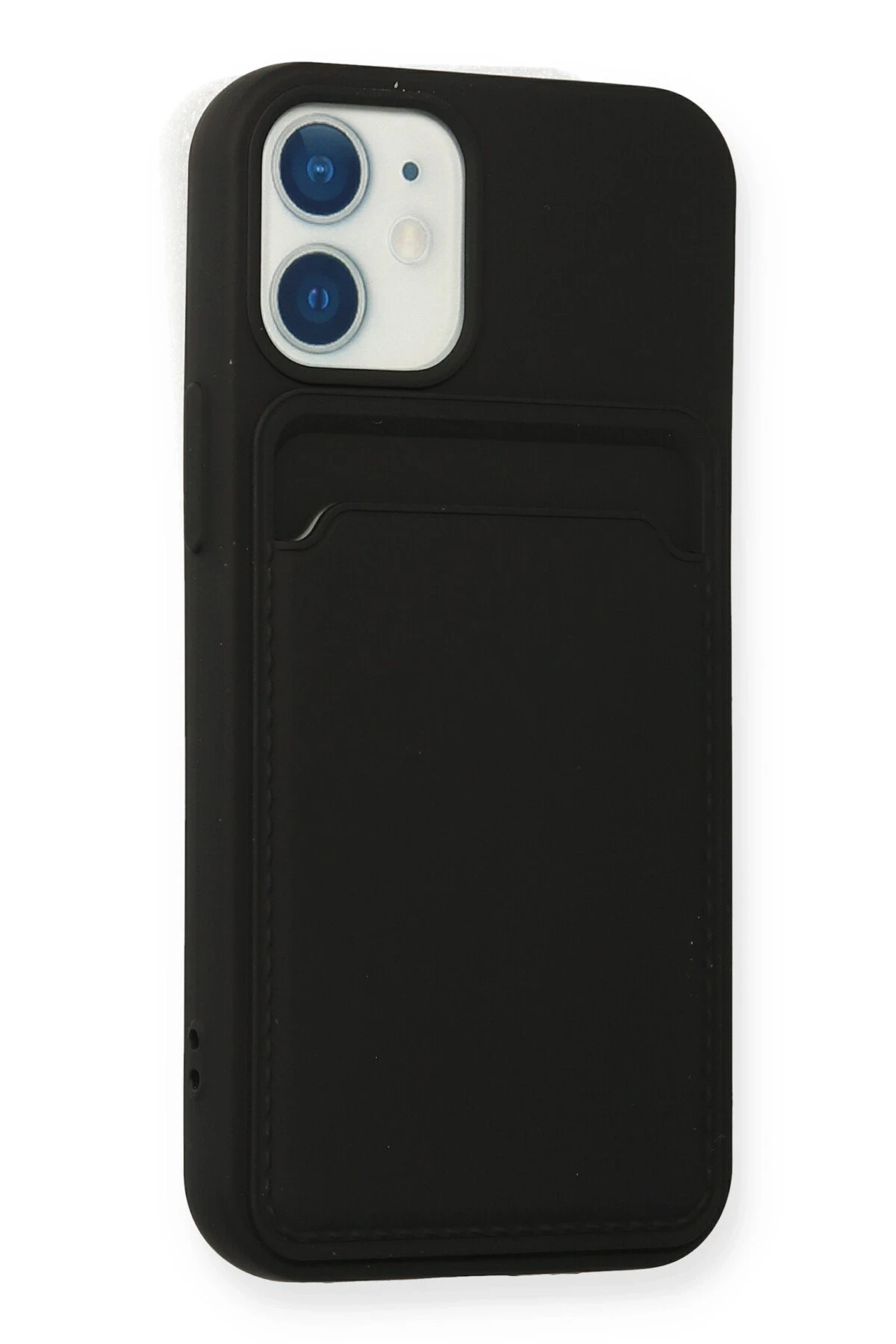 Newface Apple iPhone 12 Mini Kılıf Kelvin Kartvizitli Silikon - Siyah — görsel 2