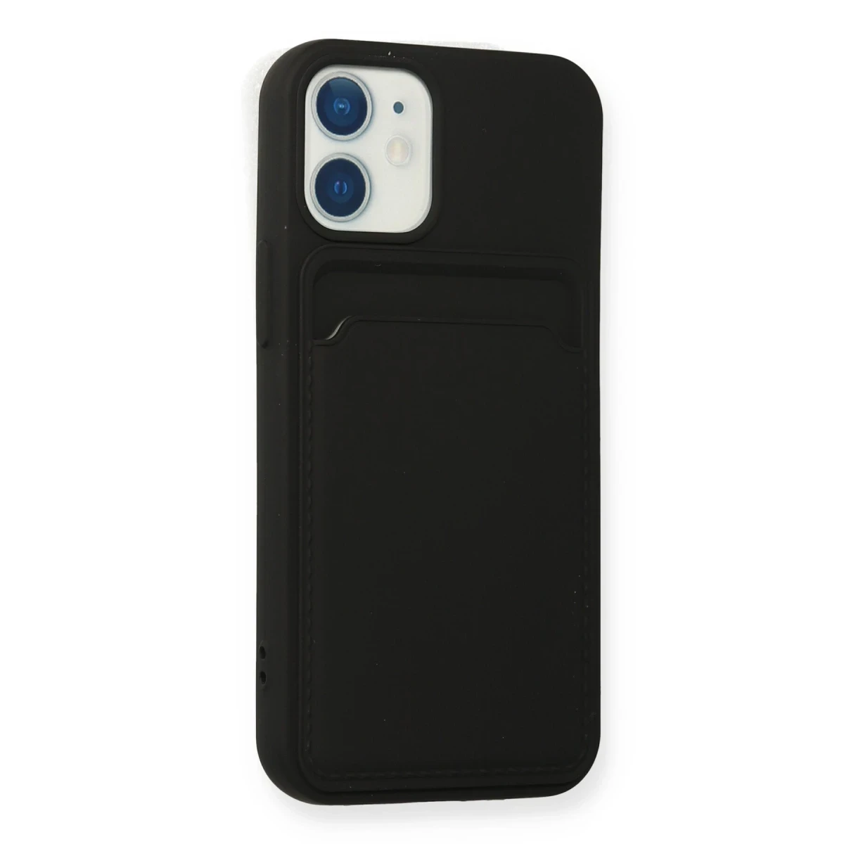 Newface Apple iPhone 12 Mini Kılıf Kelvin Kartvizitli Silikon - Siyah — görsel 5