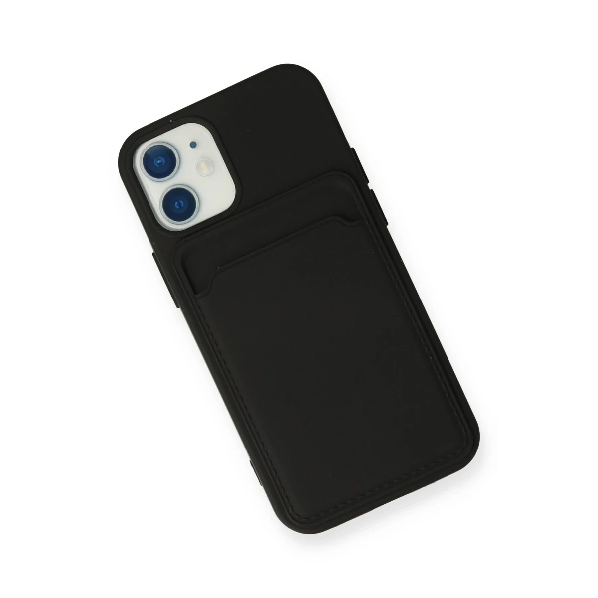 Newface Apple iPhone 12 Mini Kılıf Kelvin Kartvizitli Silikon - Siyah — görsel 6