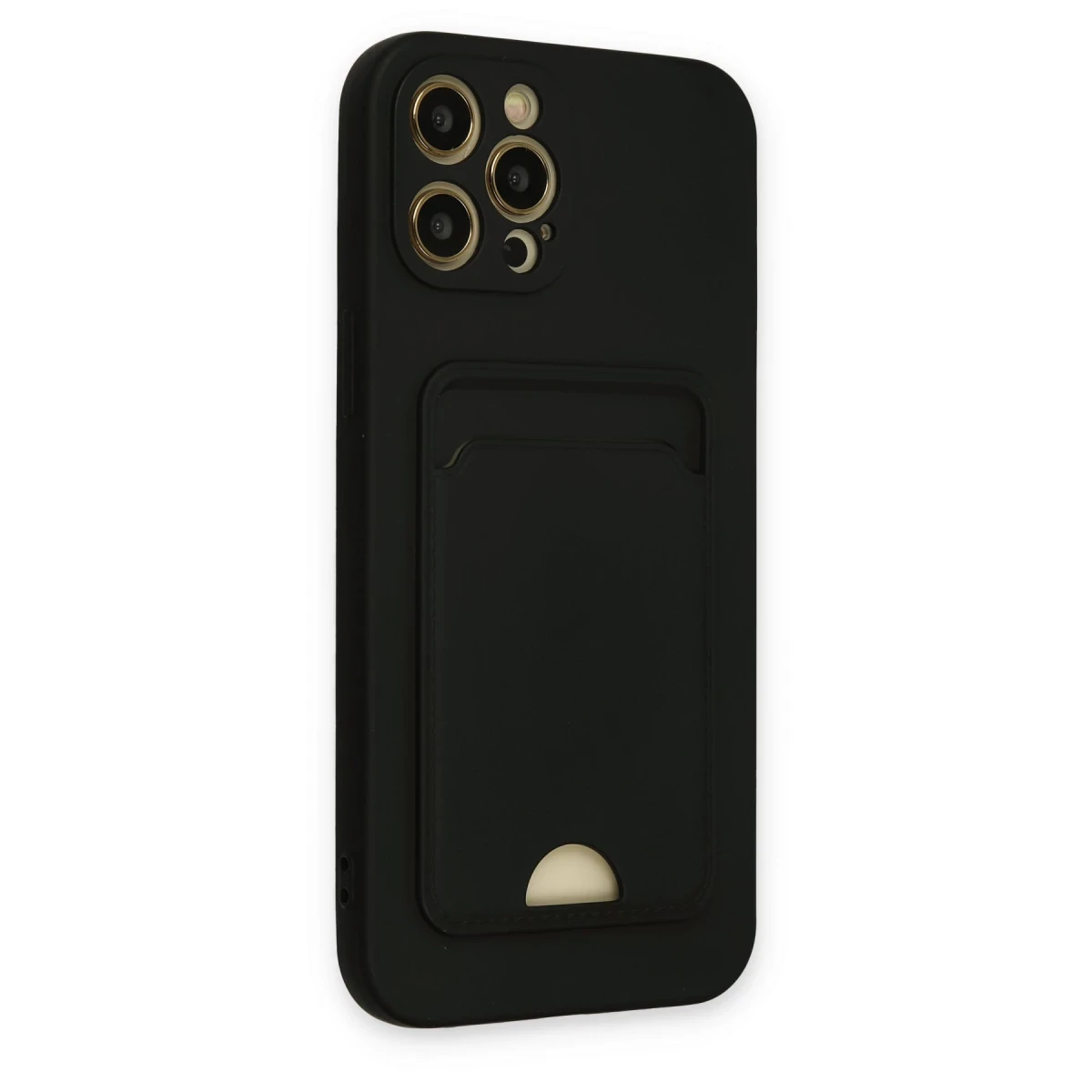 Newface Apple iPhone 12 Pro Max Kılıf Kelvin Kartvizitli Silikon - Siyah — görsel 5