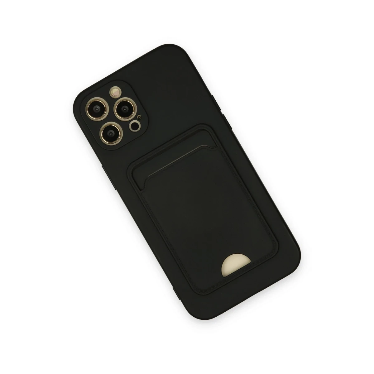 Newface Apple iPhone 12 Pro Max Kılıf Kelvin Kartvizitli Silikon - Siyah — görsel 6