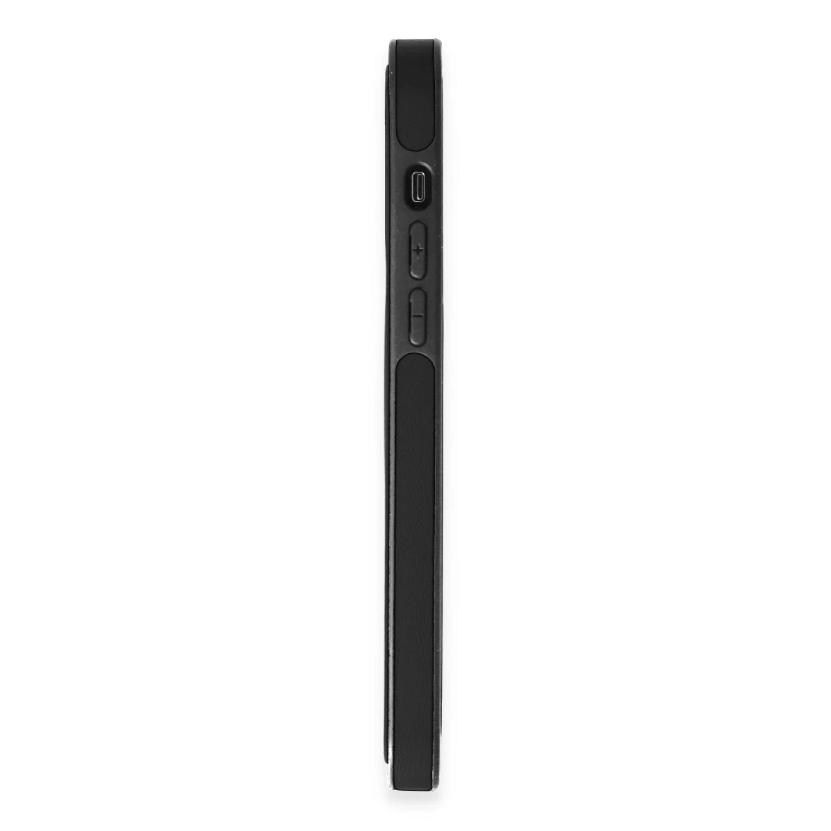 Newface Apple iPhone 14 Pro Max Kılıf Ozzi Magsafe Deri Kapak - Siyah — görsel 10