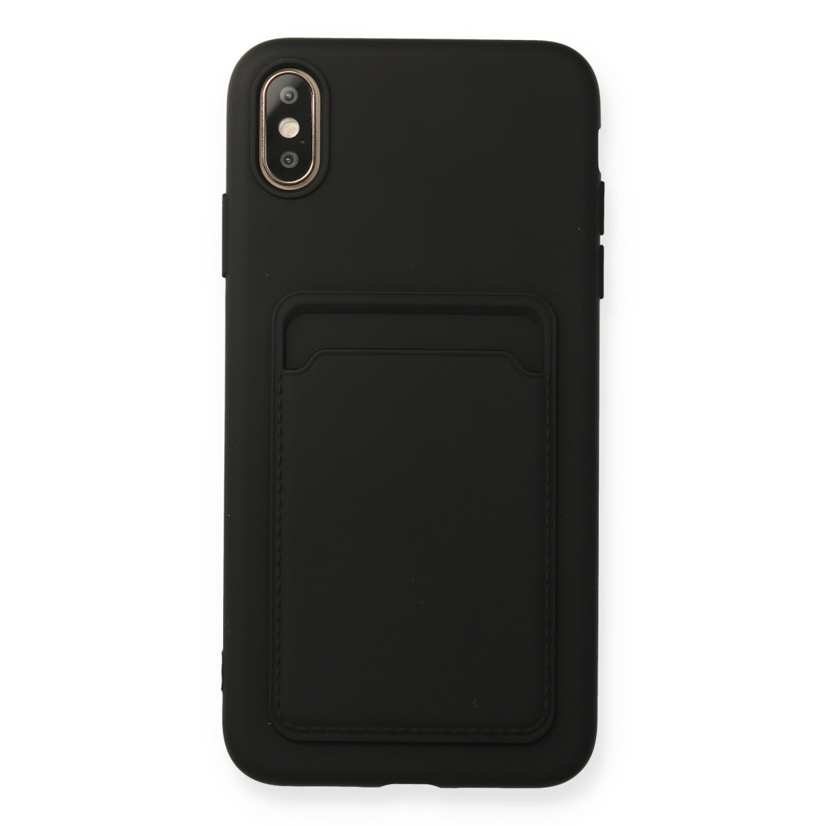 Newface Apple iPhone XS Max Kılıf Kelvin Kartvizitli Silikon - Siyah — görsel 7