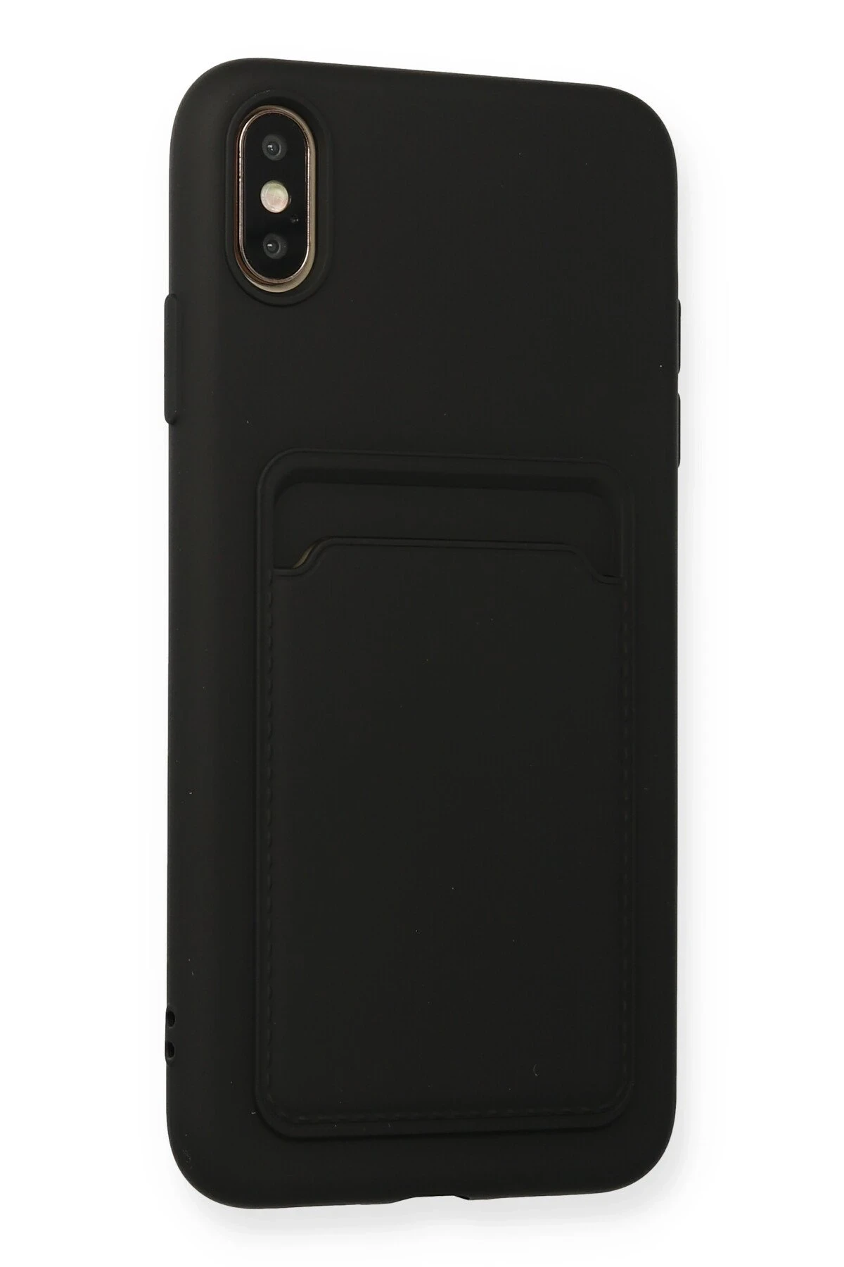 Newface Apple iPhone XS Max Kılıf Kelvin Kartvizitli Silikon - Siyah — görsel 2