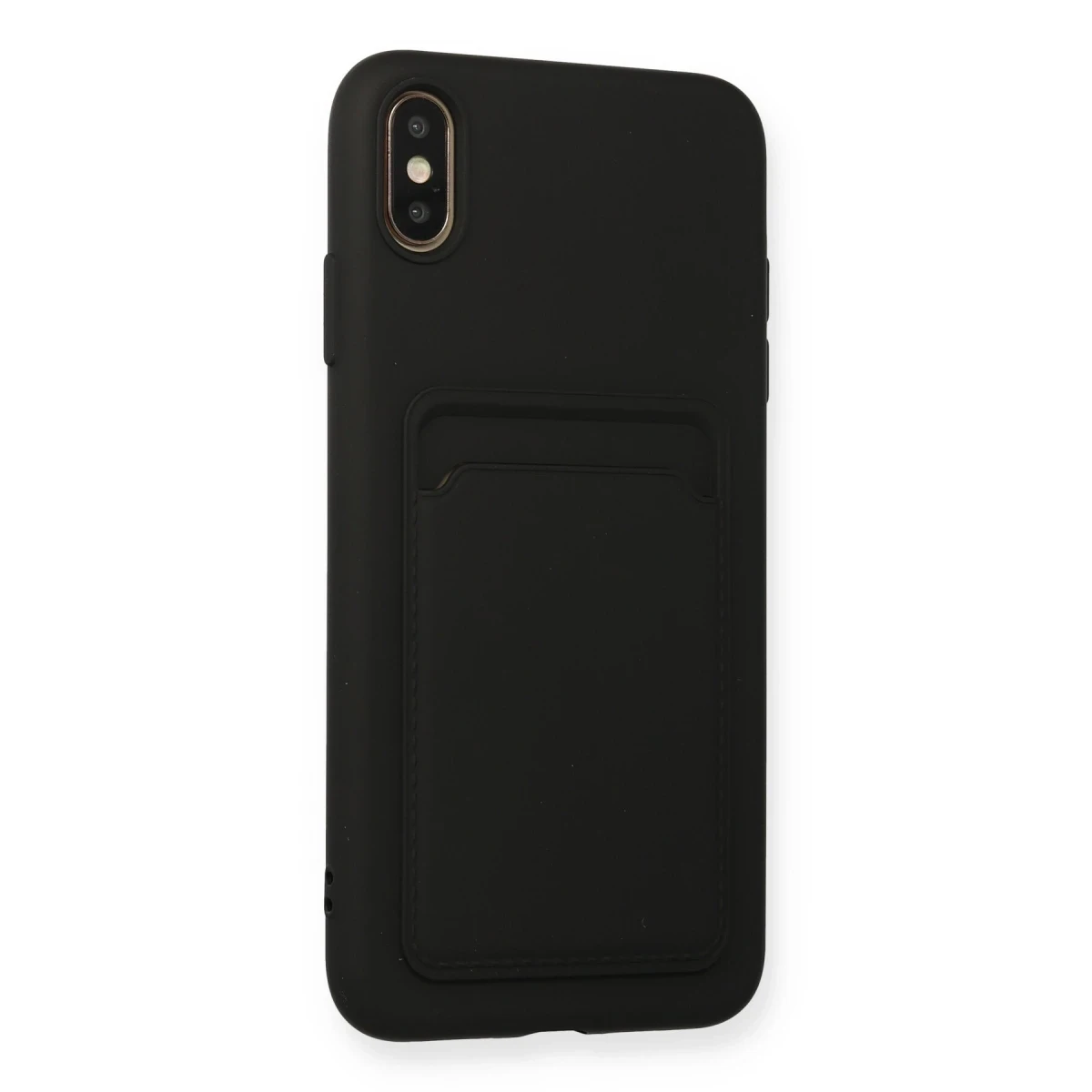 Newface Apple iPhone XS Max Kılıf Kelvin Kartvizitli Silikon - Siyah — görsel 5
