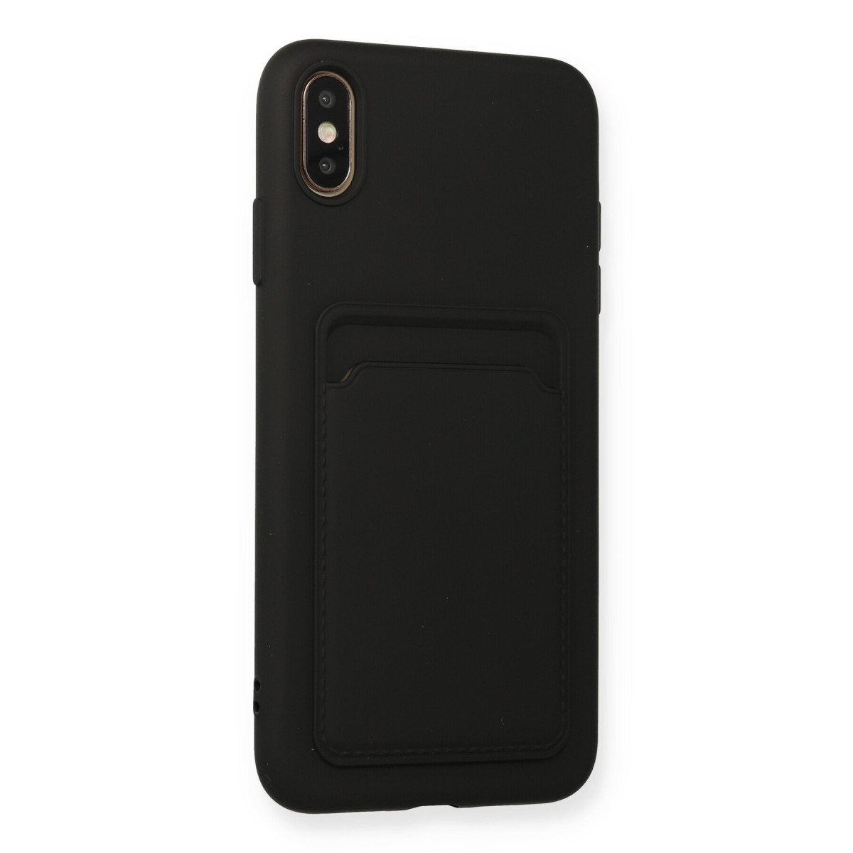 Newface Apple iPhone XS Max Kılıf Kelvin Kartvizitli Silikon - Siyah — görsel 8