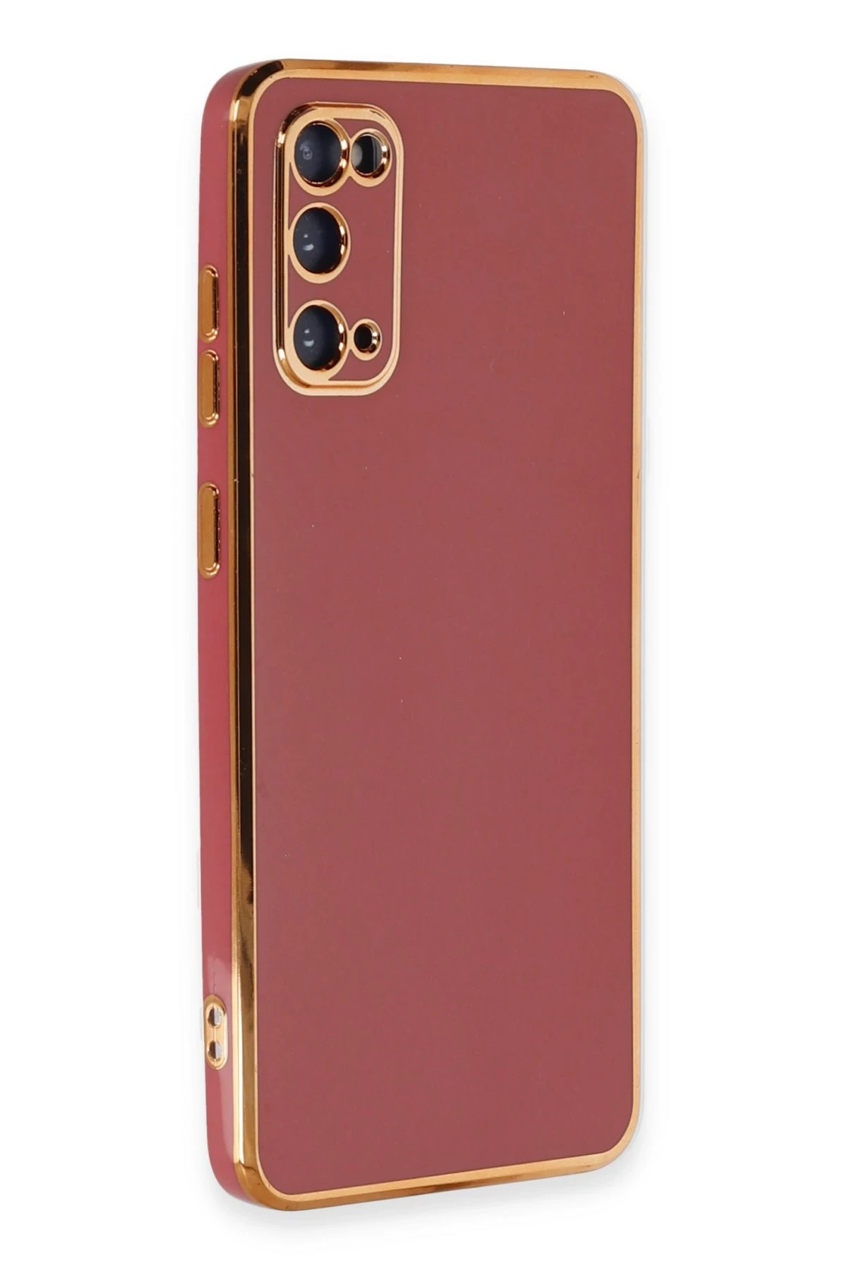 Newface Samsung Galaxy S20 Kılıf Volet Silikon - Kırmızı