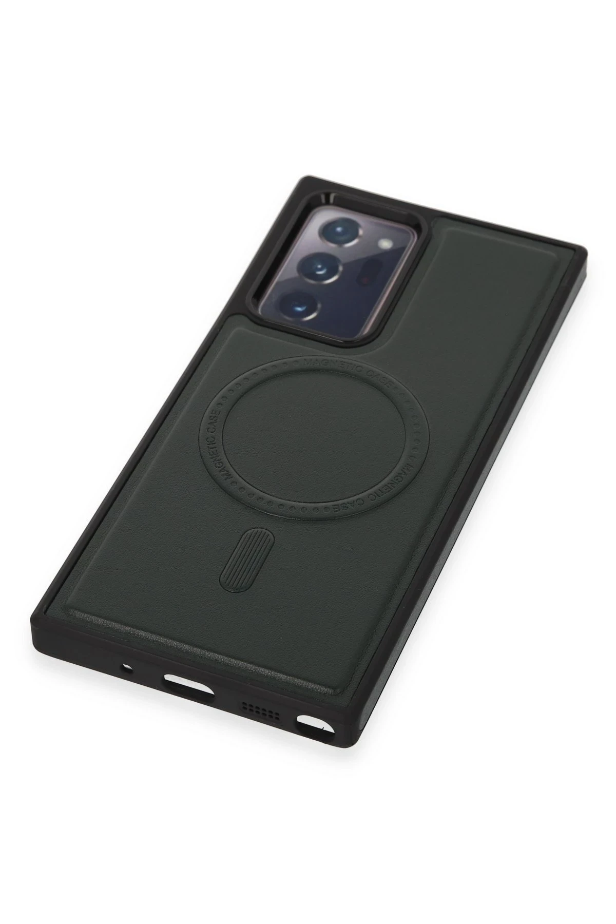 Newface Samsung Galaxy Note 20 Ultra Kılıf Ozzi Magsafe Deri Kapak - Siyah — görsel 6