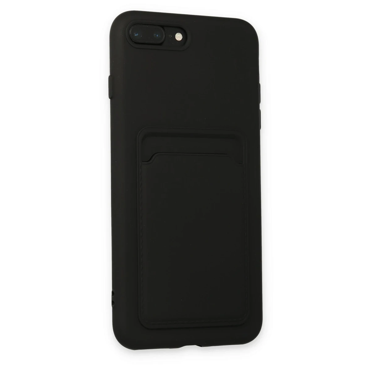 Newface Apple iPhone 7 Plus Kılıf Kelvin Kartvizitli Silikon - Siyah — görsel 5