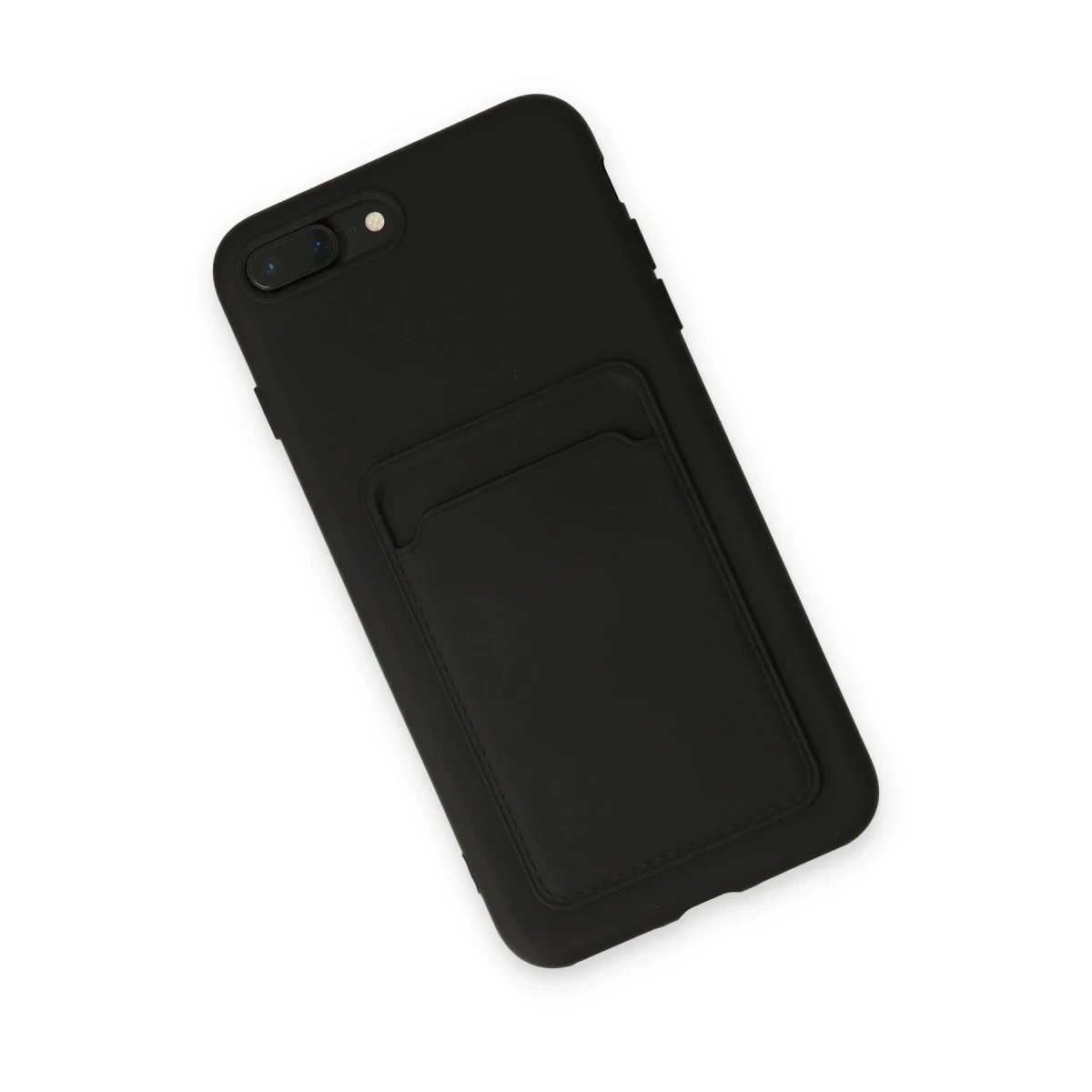 Newface Apple iPhone 7 Plus Kılıf Kelvin Kartvizitli Silikon - Siyah — görsel 6