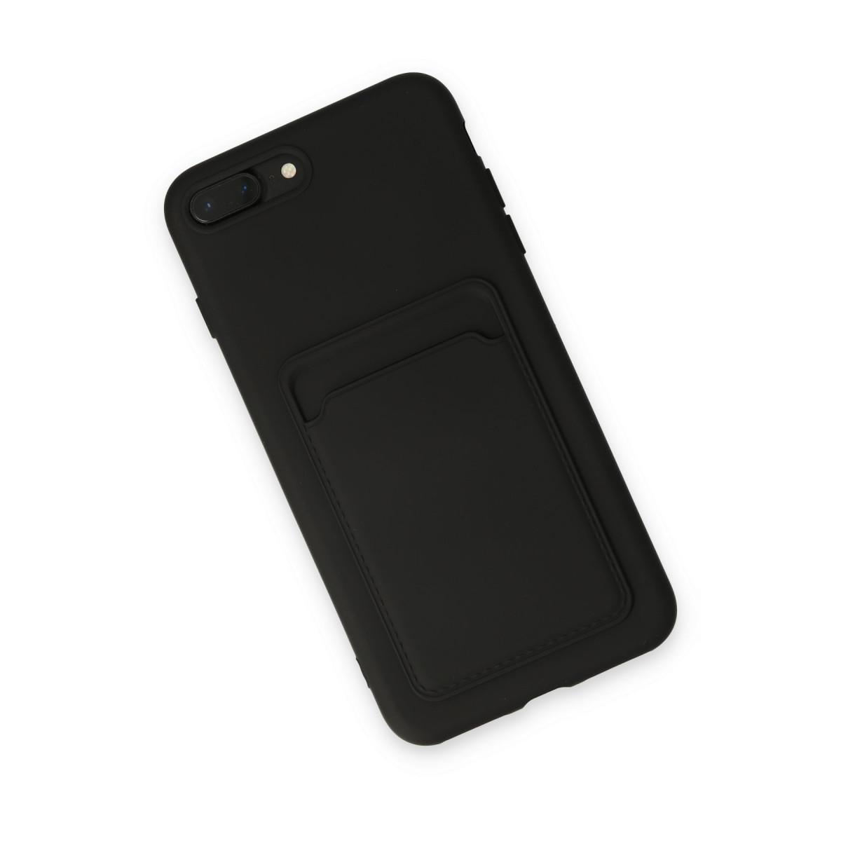 Newface Apple iPhone 7 Plus Kılıf Kelvin Kartvizitli Silikon - Siyah — görsel 9