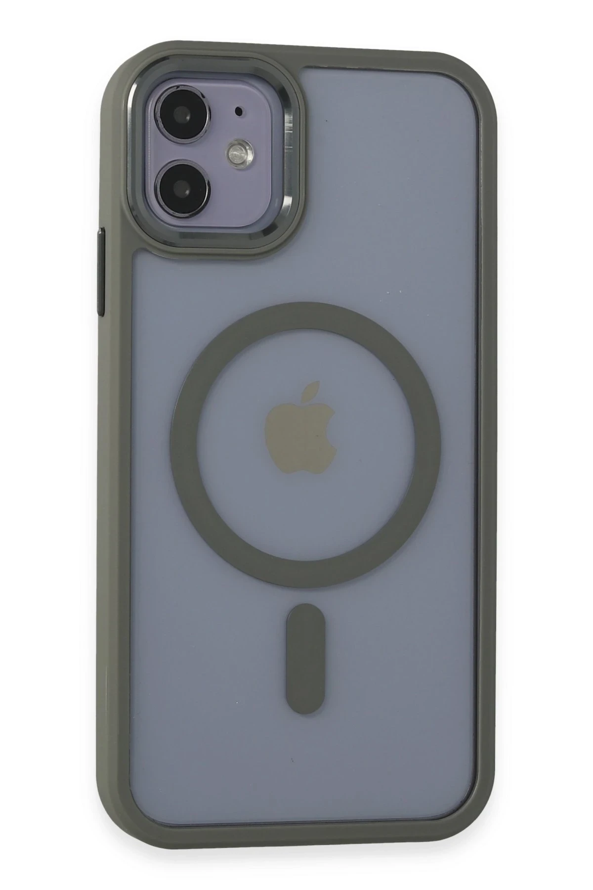 Newface Apple iPhone 11 Kılıf Room Magneticsafe Silikon - Gri